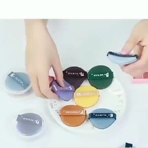 Spons Bedak Tabur Bentuk Bulat & Make Up Tools