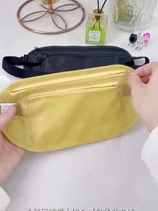 Double Layer Pocket Waist Packs Outdoor Sports Accessories Waterproof & Adjustable & Portable for Running Cycling Travelling Close-fitting Anti-theft Sports Bag