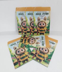 amplop angpau angpao lebaran karakter labubu DL isi 50 pcs