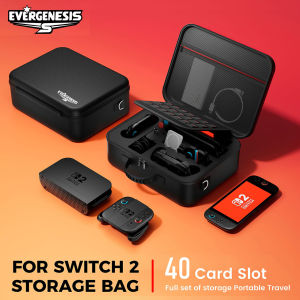 EVERGENESIS Full Set Storage Bag For Nintendo Switch2 Large-capacity Stress resistance Fall-resist Handle Charger Carrying Case