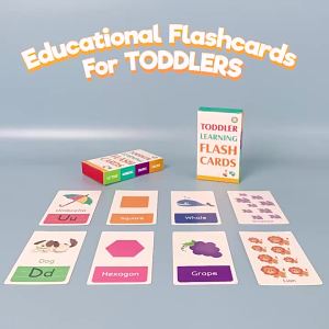 Bộ Flashcard Học Tập Montessori Dành Cho Trẻ Mầm Non - 58 Thẻ Gồm Chữ Cái Số Hình Dạng Màu Sắc & Từ Tiếng Anh - Dụng Cụ Giảng Dạy Cho Giáo Viên