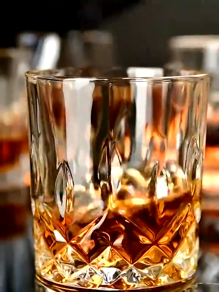 SG Stock｜Crystal Cup Whiskey Cocktail Cup Classic Glass Bar Beer Cup 2pcs