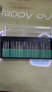 Set Of Cutters For Manicure Machine Quartz Scrub Stone Diamond Wool Nail Drill Bit Rotary Grinding Mill Pedicure Kit
