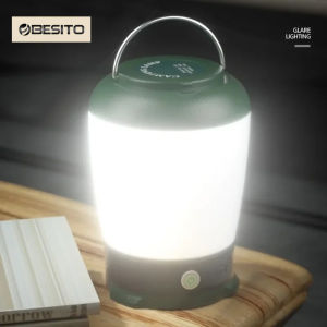 Portable Camping Lanterns Rechargeable 3 Color Dimmable Tent Light Outdoor Waterproof Flashlight Emergency Work Lamp For Fishing