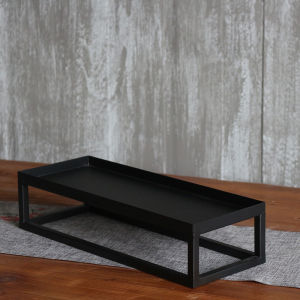 Phong Cách Nhật Bản Sắt Nghệ Thuật Trà Đỡ Tối Giản Trang Trí Nhà Nhỏ Lễ Trà Sắt Trà Có Giá Để Đồ Trưng Bày