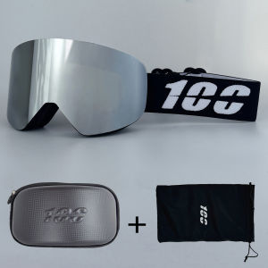 แว่นตาสกีแม่เหล็กสองชั้นป้องกันฝ้าหน้ากากสกีมืออาชีพผู้ชายผู้หญิงซูเปอร์วิวสโนว์บอร์ด UV400 แว่นตากันแดดหิมะ