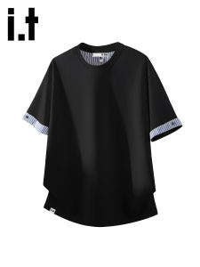 izzue | Plaid Patchwork T-Shirt