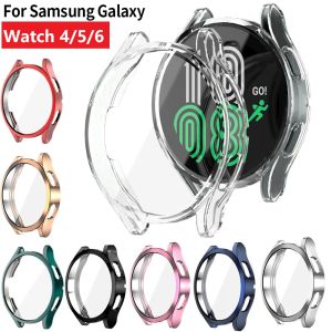 Watch Case for Samsung Galaxy Watch 4/5 40mm 44mm Screen Protector TPU All-Around Bumper Protective Cover for Watch 6 40mm 44mm