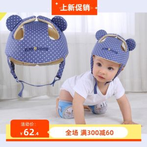 หมวกหัดเดินสำหรับเด็กแบบอัปเกรดจากมัตสึชิตะมังกรหมวกป้องกันสำหรับเด็กทารกหมวกกันกระแทกหมวกกันน็อคระบายอากาศได้ดีหมวกกันน็อคสำหรับเด็ก