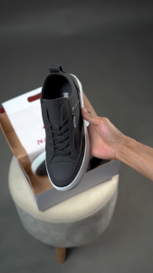 NAZREAL FOOTWEAR - Sepatu Sneakers Kets Casual Pria Ful Black Divo Black NZL028