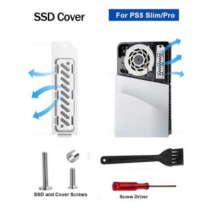 Tectinter | SSD Heatsink Dust Cover For PS5 Slim/Pro Game Console M.2 SSD Extension Slot Heat Dissipation Breathable Hole Aluminum Heat Case