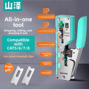 Samzhe | Multi-Function Professional Network Cable Crimping Pliers with Shielding and Broadband Cutting