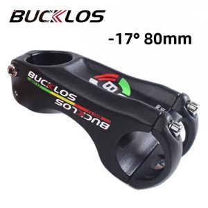 Bucklos 80MM 100MM Xe Đạp Thân Hợp Kim Nhôm Âm 17 Độ Tay Cầm Bàn Thân Cây Cho Xe Đạp Điện