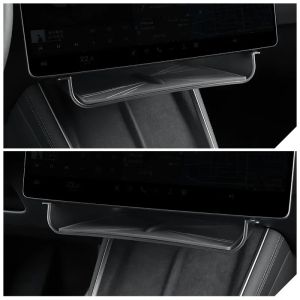 Under Screen Storage Box for Tesla Model Y/YL Juniper 2025 Model 3 Highland Center Control Tissue Organizer Tray Accessories
