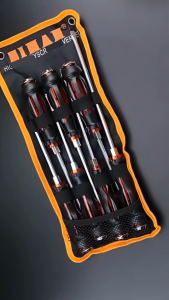 X-Tools Set Obeng 7 Pcs Magnetic Plus Minus 200MM 220MM 250MM 300MM Set Obeng Ketok - 6761