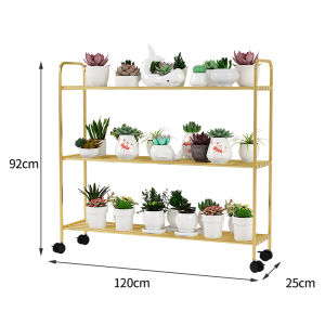 Flower Stand Balcony Rack Step Type Multi-Layer Plant Succulent Flowerpot Bracket Iron Flower Rack Living Room Floor Type