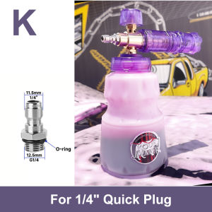 Pressure Washer Aluminum Foam Lance Foam Nozzle Car Wash Foam Maker for Karcher Elitech Bort AR Bosch Michelin Pressure Washer