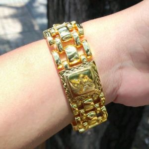 Lắc Tay Nam Mạ Vàng 24K Chạm Đại Bàng Cao Cấp (Có Video Thật) - Mang Trên Tay Y Như Lắc Vàng Thật - Lokalo - Đổi Trả Miễn Phí Trong 07 Ngày - M 23822