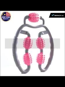 Leg Hand Neck Waist Slim Massager Muscle Pain Relief Roller Wheel Relaxer Fitness Home Alat Urut Badan Kaki Tangan