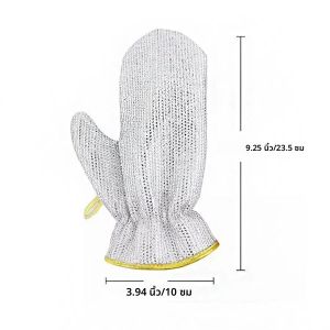 1/2 ชิ้น ถุงมือล้างจานลวดเงิน ทําความสะอาดห้องครัว ล้างจาน แปรงหม้อ กันน้ํา ถุงมือฉนวนในครัวเรือน