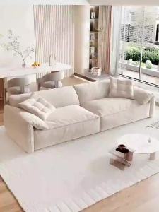 Sofa Frosted Fabric Simple Small Family Living Room Technology Fabric Sofa