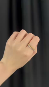 MINIMALIST LAB Titanium Minimal Dome Bead Ring Cincin Bead Dome