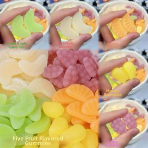 Variety Fruit Flavored Sour Sweet Crispy Coated Gummy Candy