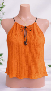 Barc Crepe String Halter Top