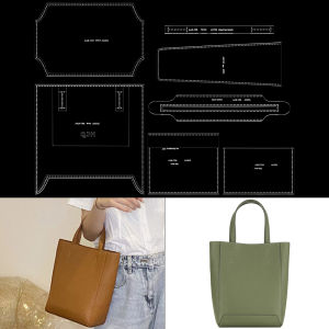 1Set Large-Capacity Hand-Held Tote Wallets Bucket Bags -Acrylic TemplateDIY Leather Handmade Crafts-Sewing Template with Holes