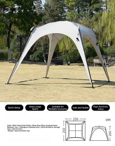 GLAMPING | Quick Open Sunscreen Windproof Waterproof Portable Tent