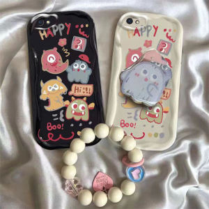 Oppo A3 Series Phone Case New A3Pro Cartoon Monster Stand Silicone Protective Pjy110 Cute Bracelet Creative PKA110 Airbag Anti-fall Padtoo Personalized Student