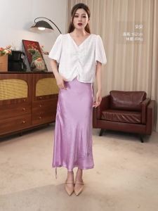 Slimming Short Flounce V-Neck Solid Color Chiffon Shirt Summer