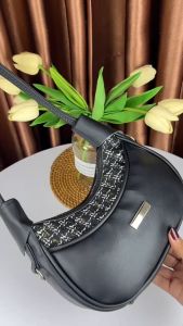 LUNA AURA Tas Selempang Hobo Wanita Kombinasi Snow Kanvas 2514 Sling Bag ootd Kekinian Tas Bahu Tas Bulan Terbaru