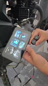 Ezonetronics 5" Touch Screen Motorcycle CarPlay Screen Support Dual Camera Record with Wireless CarPlay and Android Auto IP67