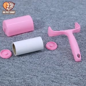 Strong Sticky Reusable Hair Roller with Cover Clothes Cleaning Dust Removal Sticky Pet Fur Cleaner