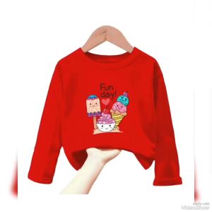 {\n    \"article\": \" Atasan Kaos Anak Perempuan Lengan Panjang FUN DAY ICE CREAM Untuk Usia 1-12 Thn