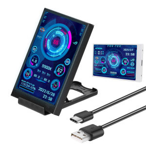 3.5 นิ้วIPS Type-Cหน้าจอ 480*320 หน้าจอรองCPU GPU RAM HDD USB Monitorได้อย่างอิสระAIDA64 Miniจอแสดงผล