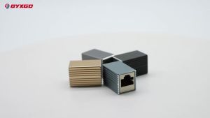 BYXGD RJ45 Coupler Female to Female Gigabit Ethernet Extender Aluminum Alloy Shielded LAN Cable Joiner Gold‑Plated Pin
