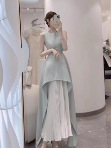 SHANGSHA | Elegant French Style Banquet Dress for Formal Occasions
