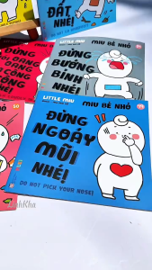 Miu bé nhỏ Phần 4 (Bộ 8 cuốn) Ehon kỹ năng sống - Sách song ngữ Anh Việt Muki