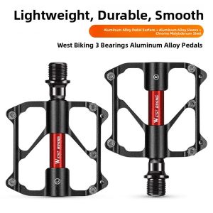 West Biking | Lightweight Titanium Axle Aluminum Carbon Fiber Road Bicycle Pedals