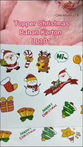 Topper Christmas - Aksesoris Topper Kue Edisi Natal LL101