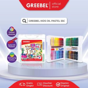 GREEBEL Crayon 55 Warna / Oil Pastel Greebel 55 Warna
