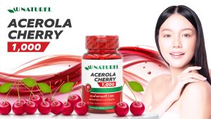 อะเซโรล่า เชอร์รี่ 1000 มก. x 1 ขวด สารสกัดจากอะเซโรล่าเชอร์รี่ โอเนทิเรล Acerola Cherry 1000 AU NATUREL Ascorbic Acid 50 mg. Acerola Cherry Extract