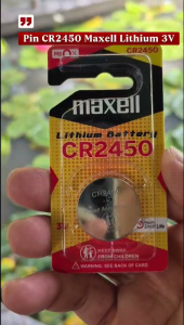 Vỉ 1 viên pin CR2450 / CR 2450 3V Maxell Lithium cao cấp - Chính hãng