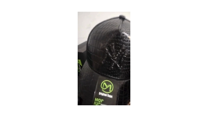 Topi Trucker Kulit Sintetis Premium – Motif Black Croco