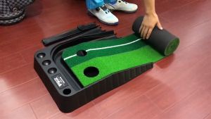 Karpet Putting Mat Golf PGM 3M Trainer Auto Return Ball Indoor Porta