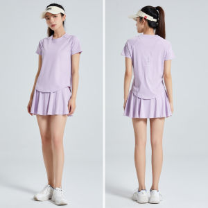 Breathable Quick-Dry Loose Running Tennis Shorts and Sportswear Set for Women