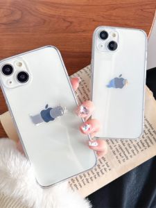 Creative Cute Tom And Jerry Cat Mouse Phone Case Full Cover Transparent TPU Soft Anti-Fall Protection Shell for  15 14Pro Max