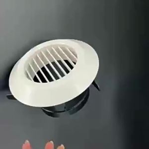 Phụ kiện cho máy hút mùi thông gió đường ống: Miệng gió trong nhà âm trần nhựa ABS D100 D150 D200 - FELLA